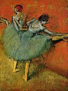 Edgar Degas Dancers at The Bar painting
